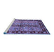 Sideview of Machine Washable CON3089X Blue CON3089X Rug, wshcon3089blu