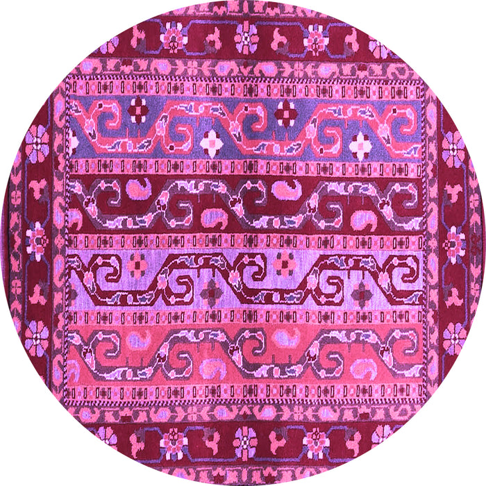 Round Machine Washable CON3089X Purple CON3089X Area Rugs, wshcon3089pur
