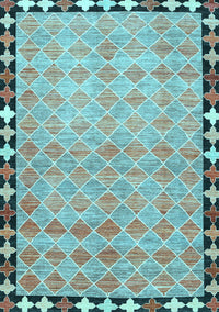 Southwestern Light Blue Country Rug, con308lblu