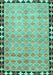 Southwestern Turquoise Country Rug, con308turq