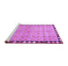 Sideview of Machine Washable Southwestern Purple Country Area Rugs, wshcon308pur