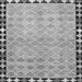 Round Machine Washable Southwestern Gray Country Rug, wshcon308gry