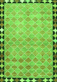 Southwestern Green Country Rug, con308grn