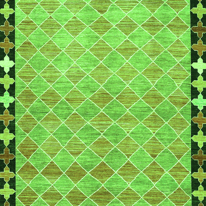 Southwestern Green Country Rug, con308grn