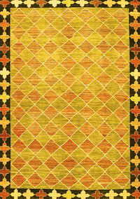 Southwestern Yellow Country Rug, con308yw