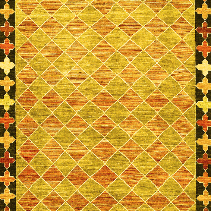 Southwestern Yellow Country Rug, con308yw