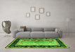 Machine Washable CON3090X Green CON3090X Area Rugs in a Living Room,, wshcon3090grn