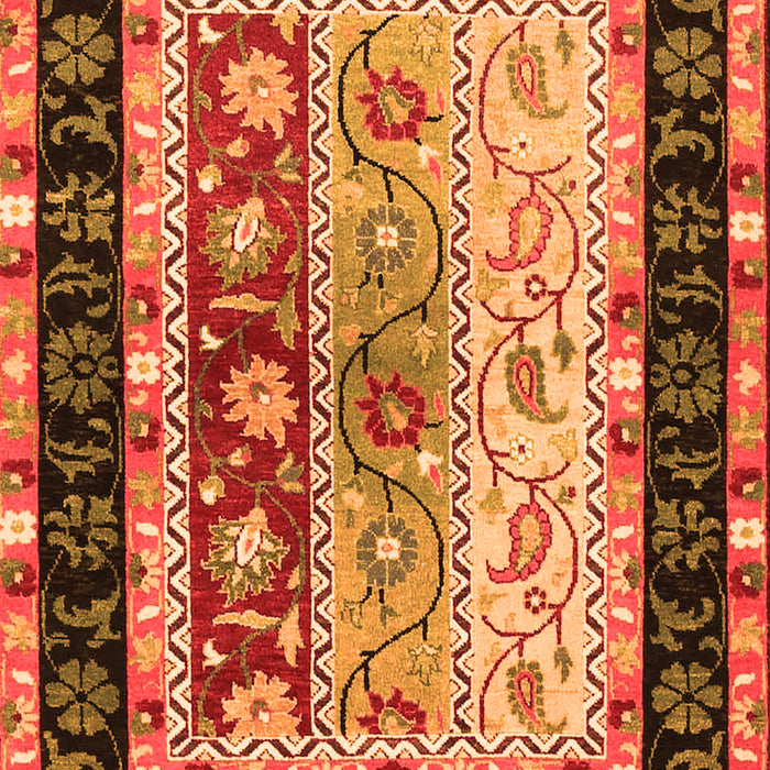 Serging Thickness of Machine Washable CON3090X Orange CON3090X Area Rugs, wshcon3090org