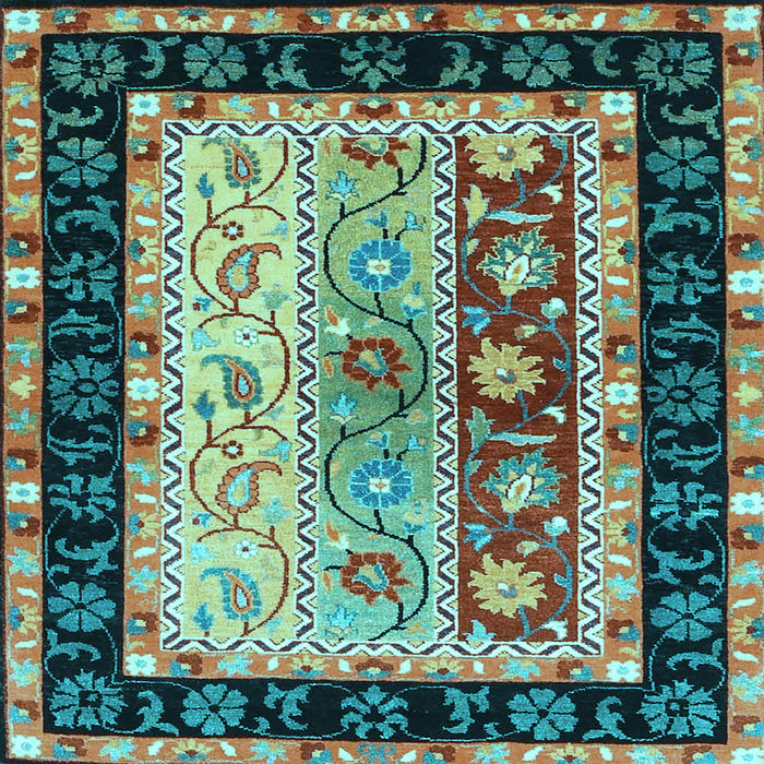 Square Machine Washable CON3090X Light Blue CON3090X Rug, wshcon3090lblu