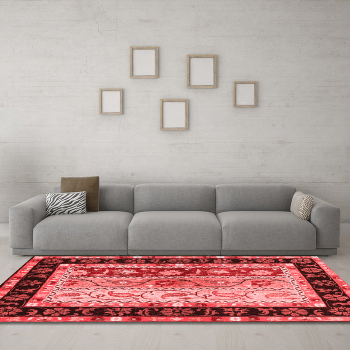 CON3090X Red Washable Rugs
