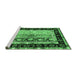 Sideview of Machine Washable CON3090X Emerald Green CON3090X Area Rugs, wshcon3090emgrn