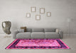 Machine Washable CON3090X Pink CON3090X Rug in a Living Room, wshcon3090pnk