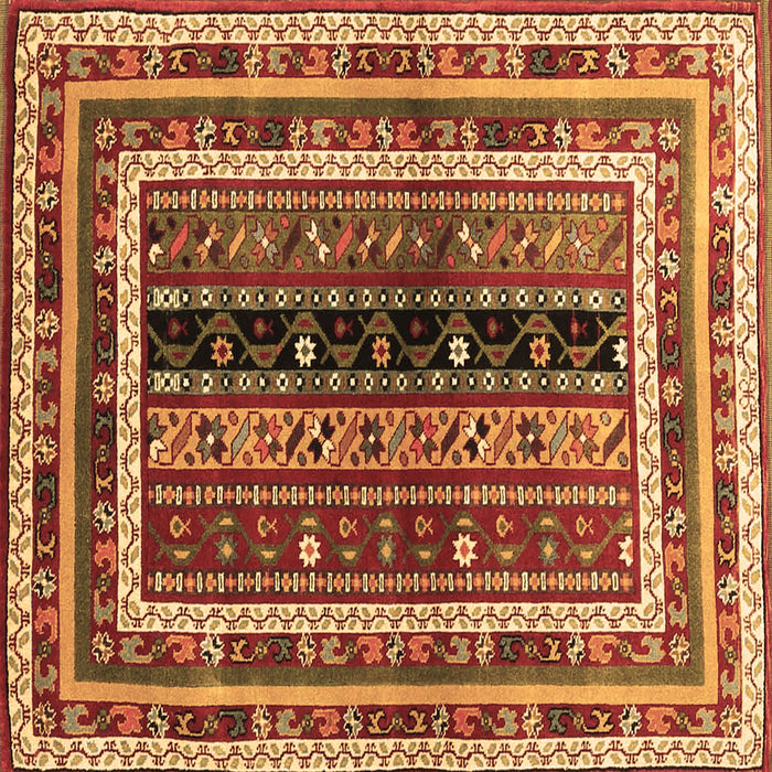 Square Oriental Brown Traditional Rug, con3091brn
