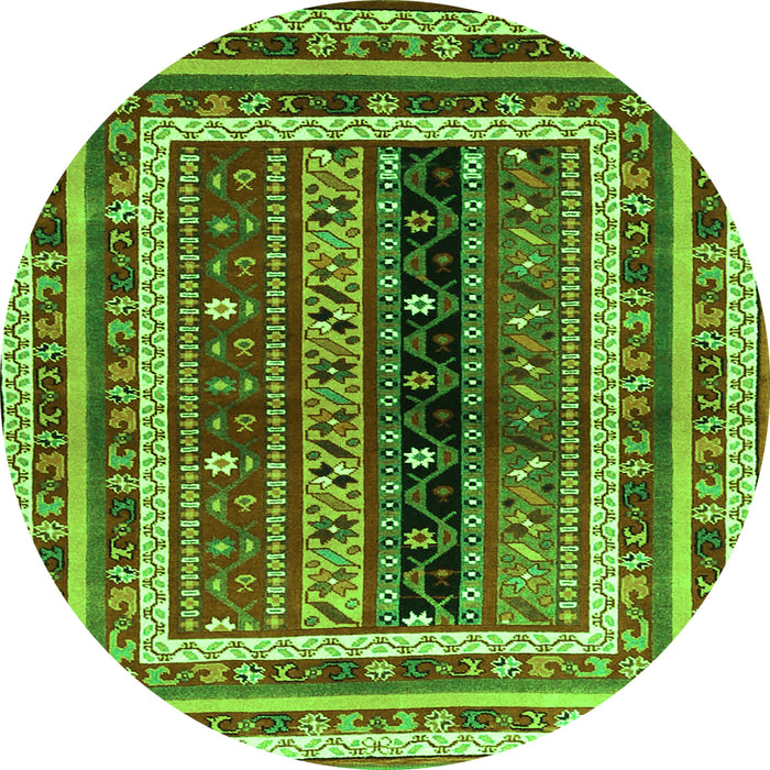 Machine Washable Oriental Green Traditional Area Rugs, wshcon3091grn