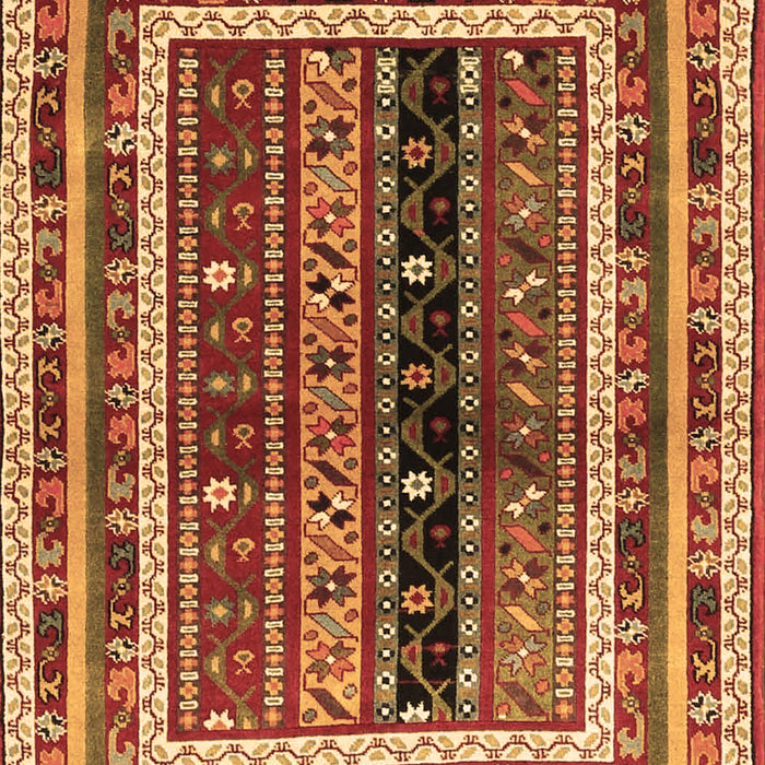 Machine Washable Oriental Brown Traditional Rug, wshcon3091brn