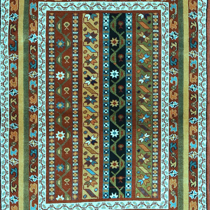 Oriental Light Blue Traditional Rug, con3091lblu