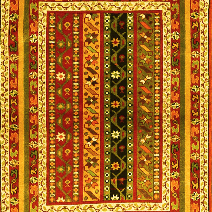 Oriental Yellow Traditional Rug, con3091yw