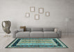 Machine Washable Abstract Light Blue Contemporary Rug in a Living Room, wshcon3092lblu