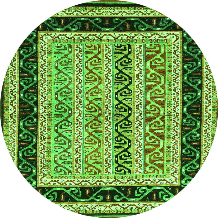 Machine Washable Abstract Green Contemporary Area Rugs, wshcon3092grn