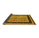 Sideview of Abstract Yellow Contemporary Rug, con3092yw