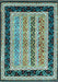 Machine Washable Abstract Light Blue Contemporary Rug, wshcon3092lblu