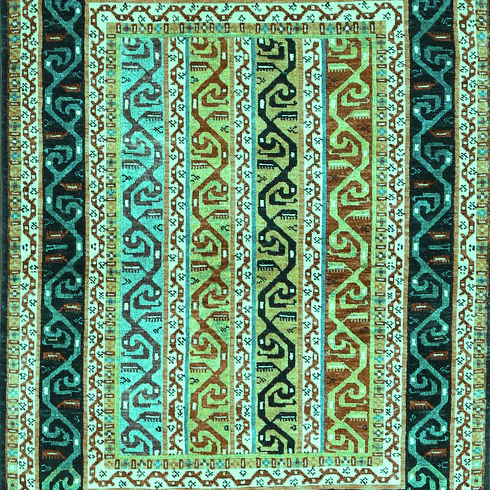 Abstract Turquoise Contemporary Rug, con3092turq