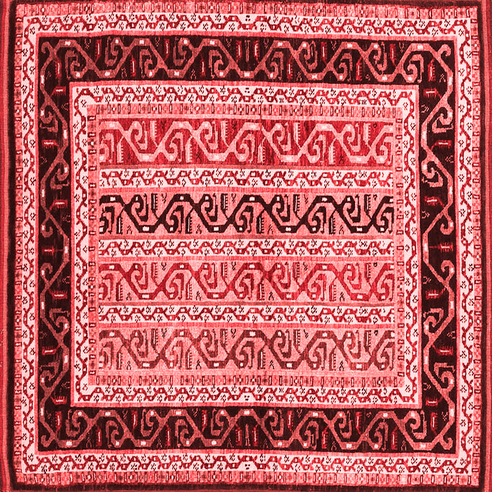 Machine Washable Abstract Red Contemporary Rug, wshcon3092red