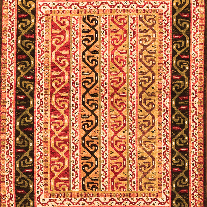 Abstract Orange Contemporary Rug, con3092org