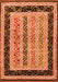 Serging Thickness of Machine Washable Abstract Orange Contemporary Area Rugs, wshcon3092org