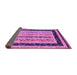 Sideview of Abstract Purple Contemporary Rug, con3092pur