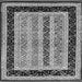 Serging Thickness of Abstract Gray Contemporary Rug, con3092gry