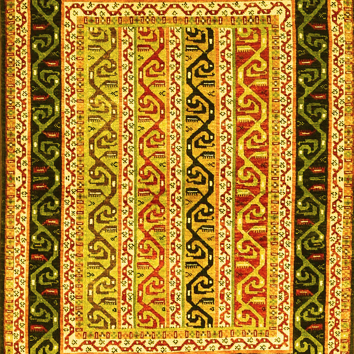 Abstract Yellow Contemporary Rug, con3092yw