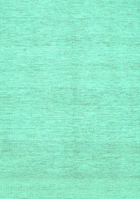 Solid Turquoise Modern Rug, con309turq