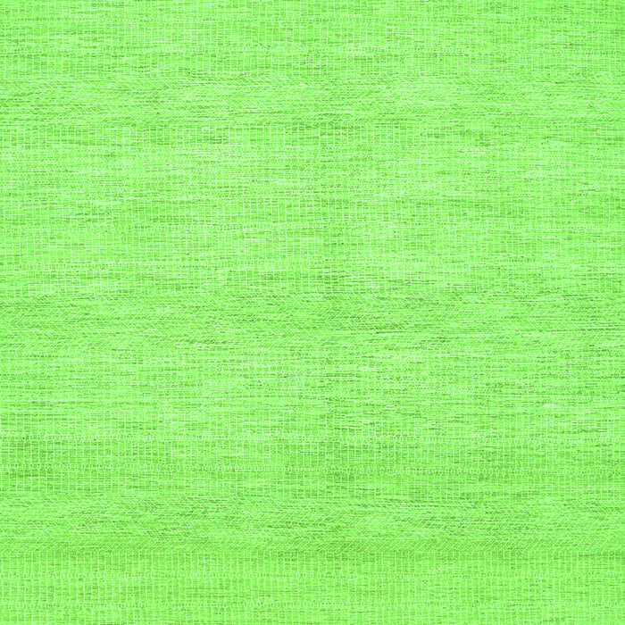 Round Machine Washable Solid Green Modern Area Rugs, wshcon309grn