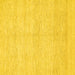 Square Solid Yellow Modern Rug, con309yw