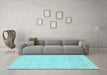 Machine Washable Solid Light Blue Modern Rug in a Living Room, wshcon309lblu