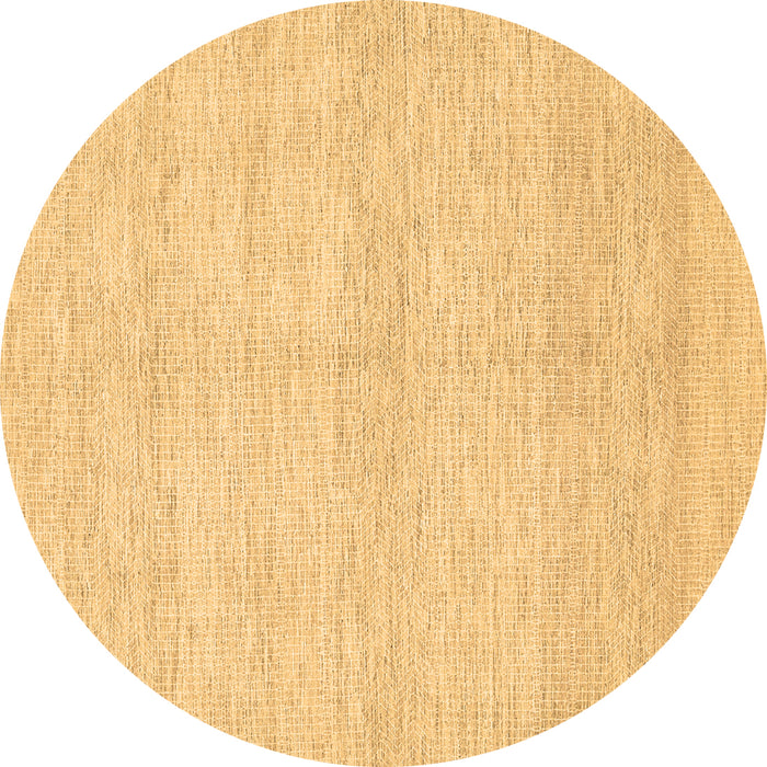 Round Machine Washable Solid Brown Modern Rug, wshcon309brn
