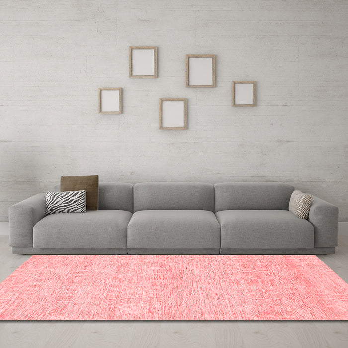Modern Red Washable Rugs