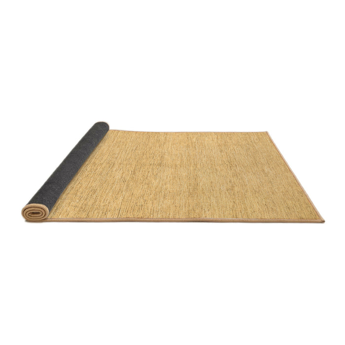 Sideview of Solid Brown Modern Rug, con309brn