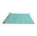 Sideview of Machine Washable Solid Light Blue Modern Rug, wshcon309lblu