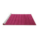 Sideview of Machine Washable Abstract Purple Contemporary Area Rugs, wshcon30pur