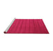 Sideview of Machine Washable Abstract Pink Contemporary Rug, wshcon30pnk