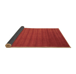 Sideview of Abstract Brown Contemporary Rug, con30brn