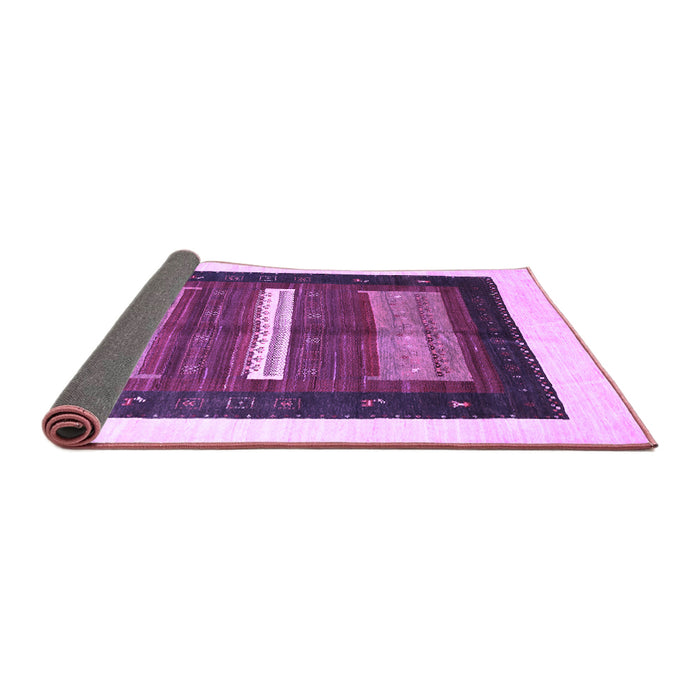 Sideview of Abstract Purple Contemporary Rug, con310pur