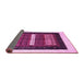 Sideview of Abstract Pink Contemporary Rug, con310pnk