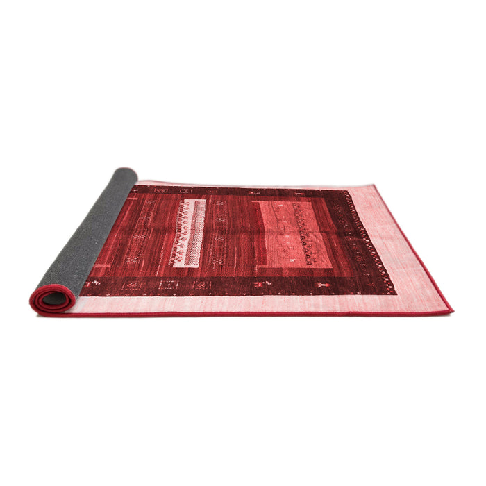 Abstract Red Contemporary Area Rugs