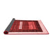 Abstract Red Contemporary Area Rugs