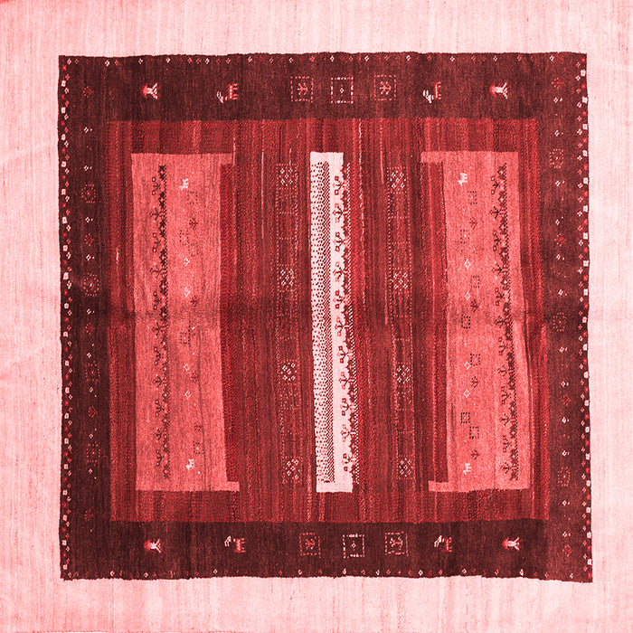 Abstract Red Contemporary Rug, con310red