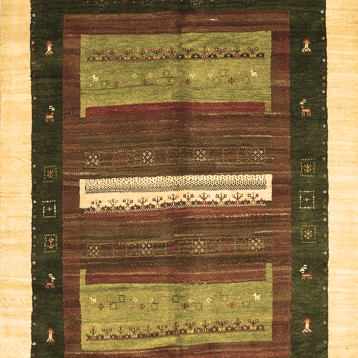 Machine Washable Abstract Brown Contemporary Rug, wshcon310brn