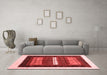 Contemporary Red Washable Rugs